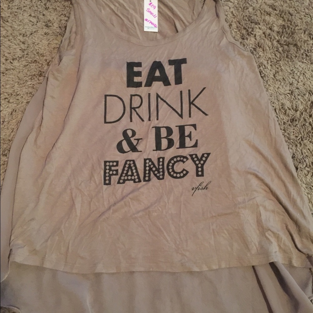 New with tags tank top-taupe colored
